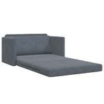 Casa si Gradina - Mobilier - Canapele si coltare - Canapele - Canapea Plianta cu Pat Gri inchis 124 x 71 x 78 cm Catifea - Infinity.ro