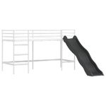 Casa si Gradina - Mobilier - Paturi si accesorii - Paturi - Cadru de pat inalt pentru copii cu perdele, arc, tobogan, turn - Infinity.ro