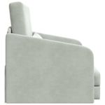Casa si Gradina - Mobilier - Canapele si coltare - Canapele - Canapea Plianta cu Pat Gri deschis 65 x 80 x 83 cm Catifea - Infinity.ro