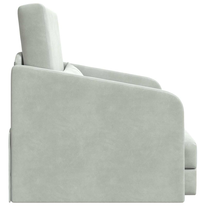 Casa si Gradina - Mobilier - Canapele si coltare - Canapele - Canapea Plianta cu Pat Gri deschis 65 x 80 x 83 cm Catifea - Infinity.ro