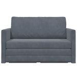 Casa si Gradina - Mobilier - Canapele si coltare - Canapele - Canapea Plianta cu Pat Gri inchis 124 x 71 x 78 cm Catifea - Infinity.ro