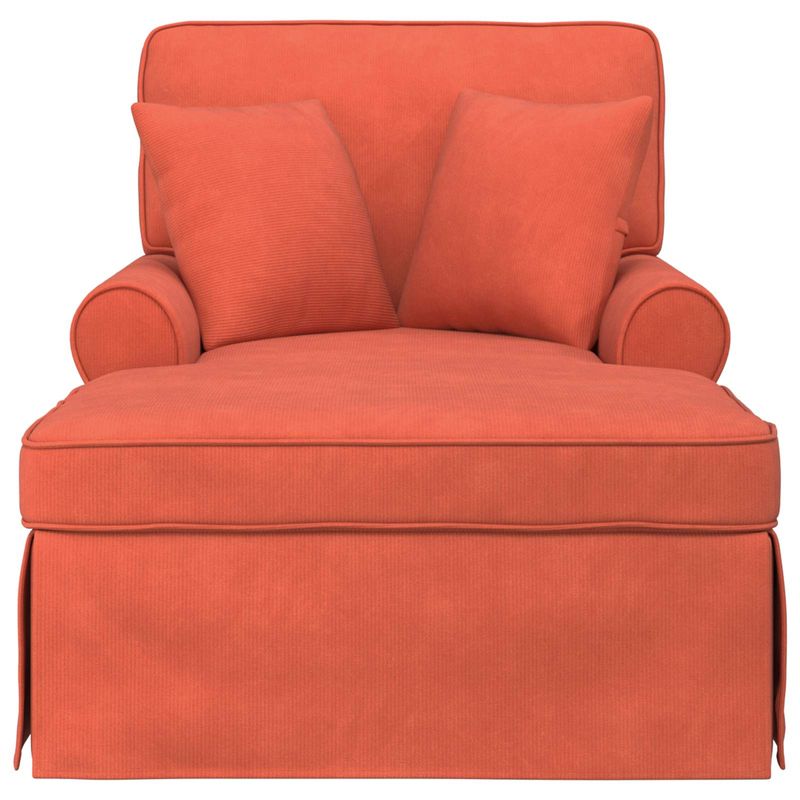 Casa si Gradina - Mobilier - Scaune si fotolii - Fotolii - Fotoliu cu fusta Rosu portocalie 91 x 157 x 91 cm - Infinity.ro