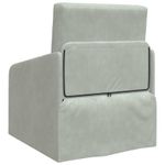 Casa si Gradina - Mobilier - Canapele si coltare - Canapele - Canapea Plianta cu Pat Gri deschis 65 x 80 x 83 cm Catifea - Infinity.ro