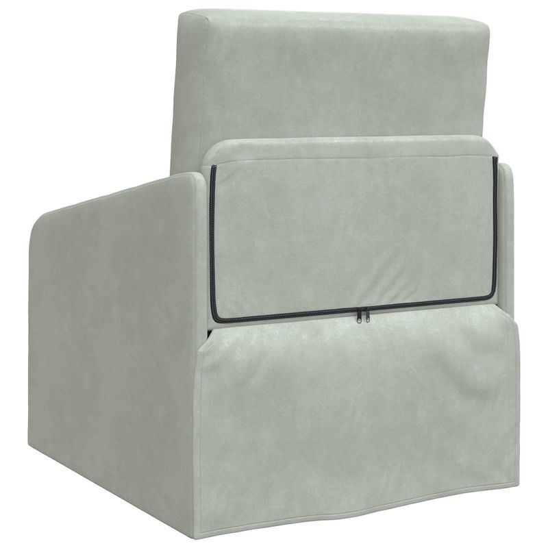 Casa si Gradina - Mobilier - Canapele si coltare - Canapele - Canapea Plianta cu Pat Gri deschis 65 x 80 x 83 cm Catifea - Infinity.ro