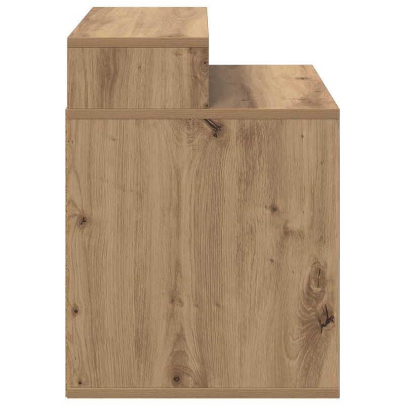 Petshop - Accesorii petshop - Culcusuri si custi - Custi interior si exterior - Casa pentru pisici Stejar artizanal 42,5 x 40 x 53,5 cm - Infinity.ro