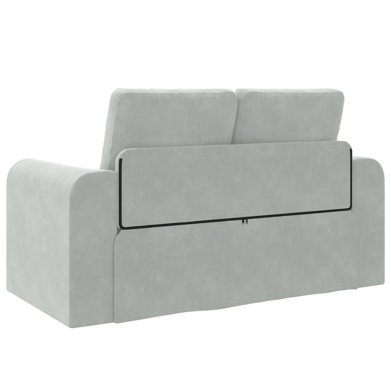 Casa si Gradina - Mobilier - Canapele si coltare - Canapele - Canapea Plianta cu Pat Gri deschis 148 x 71 x 83 cm Catifea - Infinity.ro