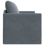 Casa si Gradina - Mobilier - Canapele si coltare - Canapele - Canapea Plianta cu Pat Gri inchis 124 x 71 x 78 cm Catifea - Infinity.ro