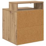 Petshop - Accesorii petshop - Culcusuri si custi - Custi interior si exterior - Casa pentru pisici Stejar artizanal 42,5 x 40 x 53,5 cm - Infinity.ro