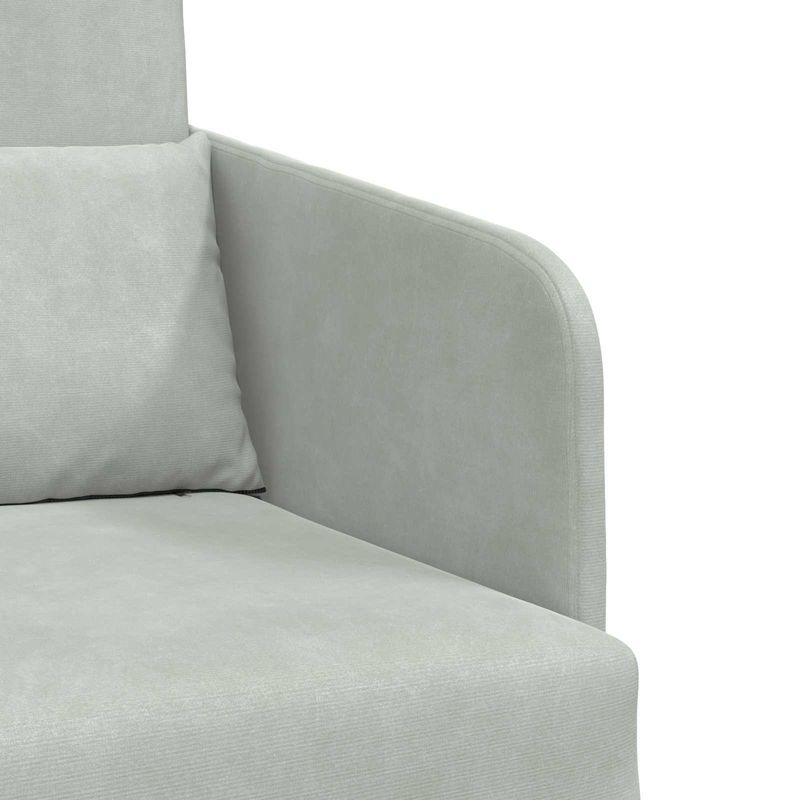 Casa si Gradina - Mobilier - Canapele si coltare - Canapele - Canapea Plianta cu Pat Gri deschis 65 x 80 x 83 cm Catifea - Infinity.ro