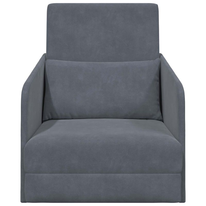 Casa si Gradina - Mobilier - Canapele si coltare - Canapele - Canapea Plianta cu Pat Gri inchis 65 x 80 x 83 cm Catifea - Infinity.ro