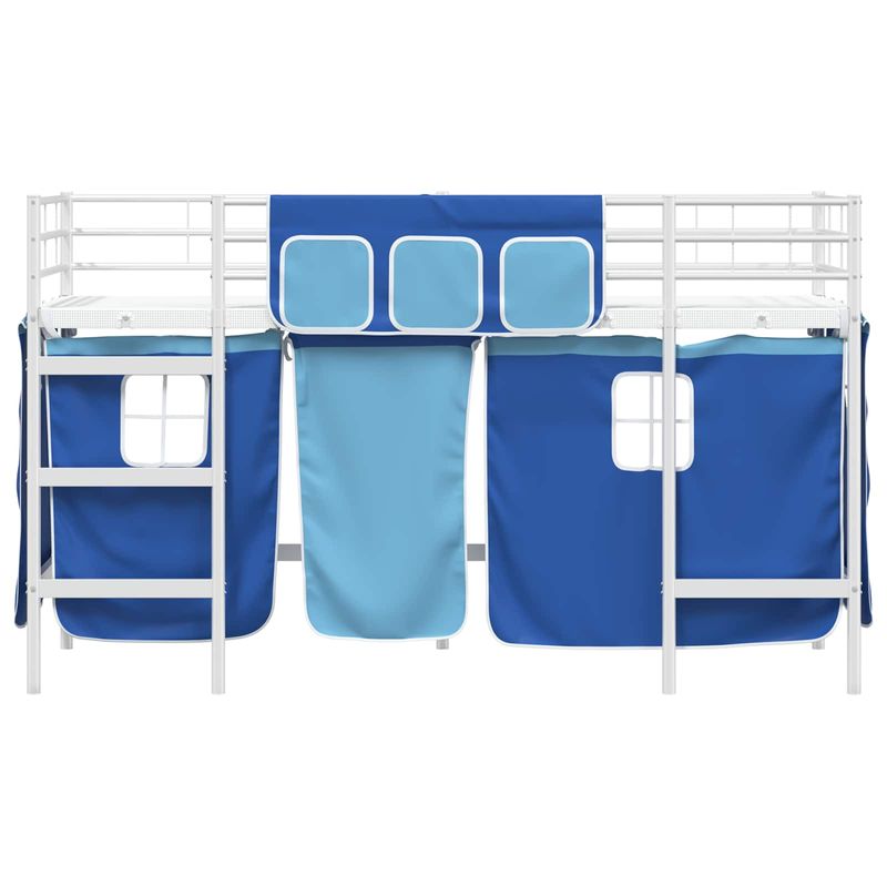 Casa si Gradina - Mobilier - Paturi si accesorii - Paturi - Cadru de Pat Pe Doua Niveluri pentru Copii cu Cortine - Infinity.ro