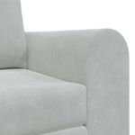 Casa si Gradina - Mobilier - Canapele si coltare - Canapele - Canapea Plianta cu Pat Gri deschis 148 x 71 x 83 cm Catifea - Infinity.ro