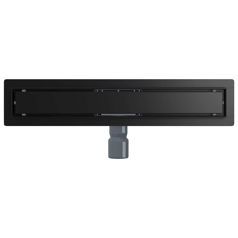 Casa si Gradina - Constructii - Materiale constructii - Sisteme de scurgere - 2 in 1 Drenaj pentru dus Negru 60 cm Otel inoxidabil 304 - Infinity.ro