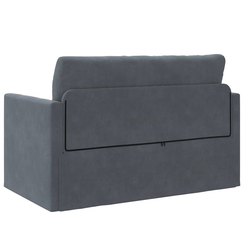 Casa si Gradina - Mobilier - Canapele si coltare - Canapele - Canapea Plianta cu Pat Gri inchis 124 x 71 x 78 cm Catifea - Infinity.ro