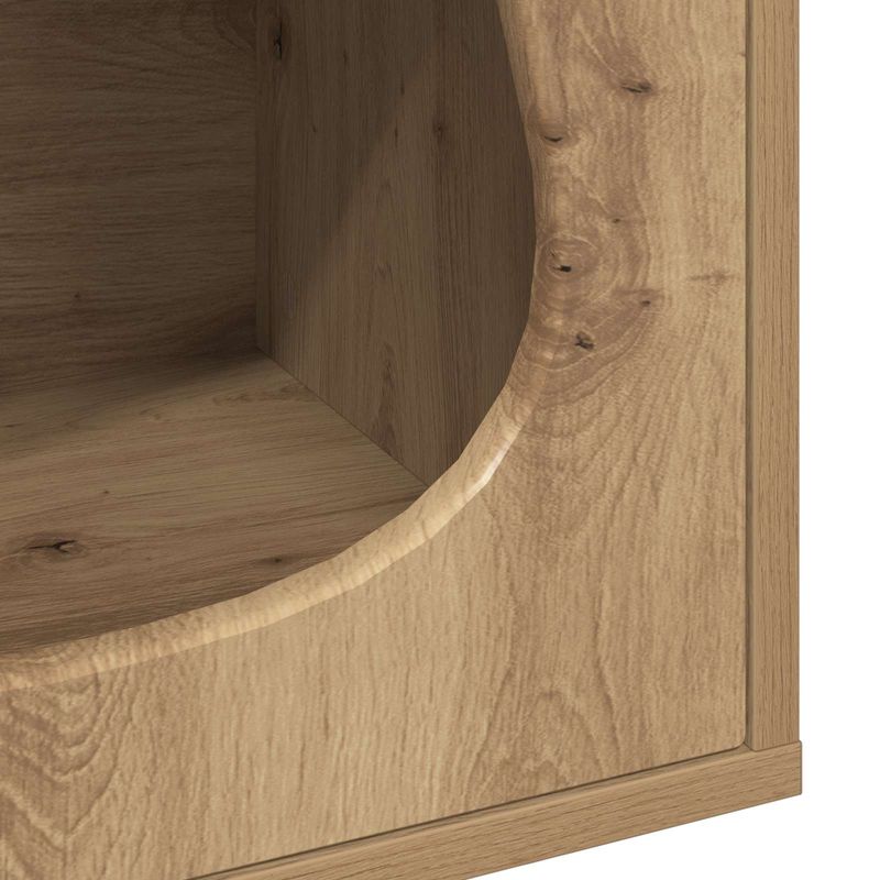 Petshop - Accesorii petshop - Culcusuri si custi - Custi interior si exterior - Casa pentru pisici Stejar artizanal 42,5 x 40 x 53,5 cm - Infinity.ro