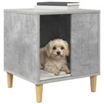 Petshop - Accesorii petshop - Culcusuri si custi - Custi interior si exterior - Casa pentru caini Beton 44 x 42 x 49 cm Lemn compozit - Infinity.ro