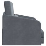 Casa si Gradina - Mobilier - Canapele si coltare - Canapele - Canapea Plianta cu Pat Gri inchis 65 x 80 x 83 cm Catifea - Infinity.ro