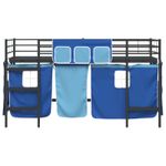Casa si Gradina - Mobilier - Paturi si accesorii - Paturi - Cadru de Pat Pe Doua Niveluri pentru Copii cu Cortine - Infinity.ro