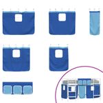 Casa si Gradina - Mobilier - Paturi si accesorii - Paturi - Cadru de Pat Pe Doua Niveluri pentru Copii cu Cortine - Infinity.ro