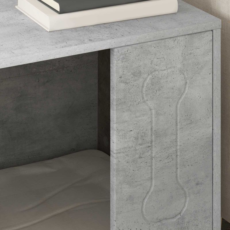 Petshop - Accesorii petshop - Culcusuri si custi - Custi interior si exterior - Casa pentru caini Beton 44 x 42 x 49 cm Lemn compozit - Infinity.ro