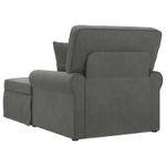 Casa si Gradina - Mobilier - Scaune si fotolii - Fotolii - Fotoliu cu fusta cu perna Gri inchis 91 x 157 x 91 cm - Infinity.ro