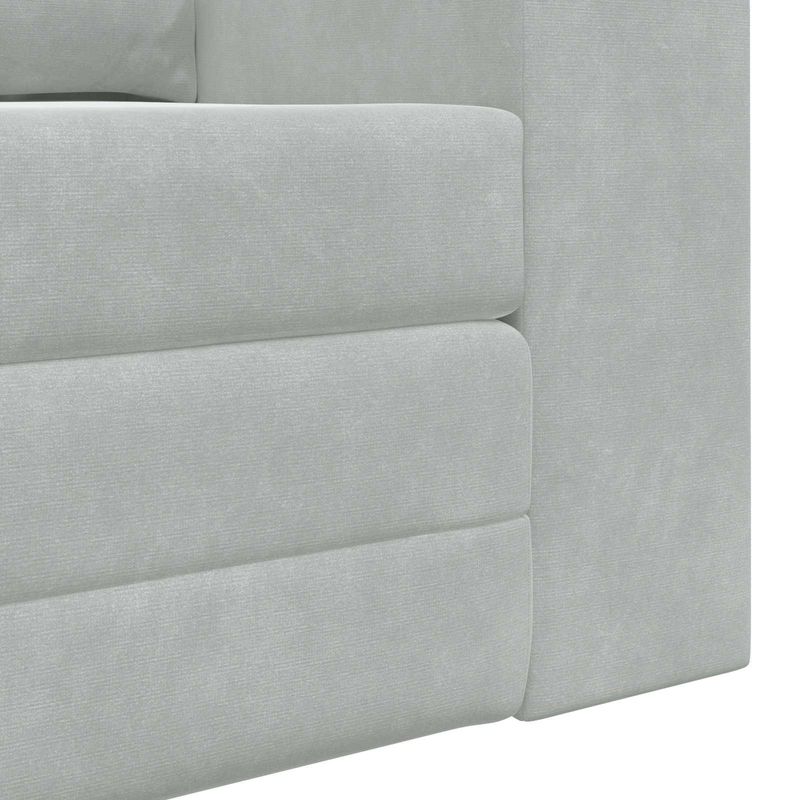 Casa si Gradina - Mobilier - Canapele si coltare - Canapele - Canapea Plianta cu Pat Gri deschis 148 x 71 x 83 cm Catifea - Infinity.ro