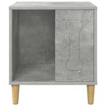 Petshop - Accesorii petshop - Culcusuri si custi - Custi interior si exterior - Casa pentru caini Beton 44 x 42 x 49 cm Lemn compozit - Infinity.ro