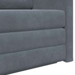 Casa si Gradina - Mobilier - Canapele si coltare - Canapele - Canapea Plianta cu Pat Gri inchis 124 x 71 x 78 cm Catifea - Infinity.ro