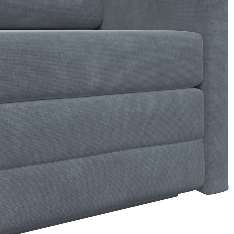 Casa si Gradina - Mobilier - Canapele si coltare - Canapele - Canapea Plianta cu Pat Gri inchis 124 x 71 x 78 cm Catifea - Infinity.ro