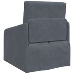 Casa si Gradina - Mobilier - Canapele si coltare - Canapele - Canapea Plianta cu Pat Gri inchis 65 x 80 x 83 cm Catifea - Infinity.ro
