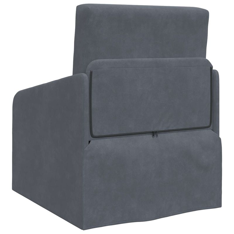 Casa si Gradina - Mobilier - Canapele si coltare - Canapele - Canapea Plianta cu Pat Gri inchis 65 x 80 x 83 cm Catifea - Infinity.ro
