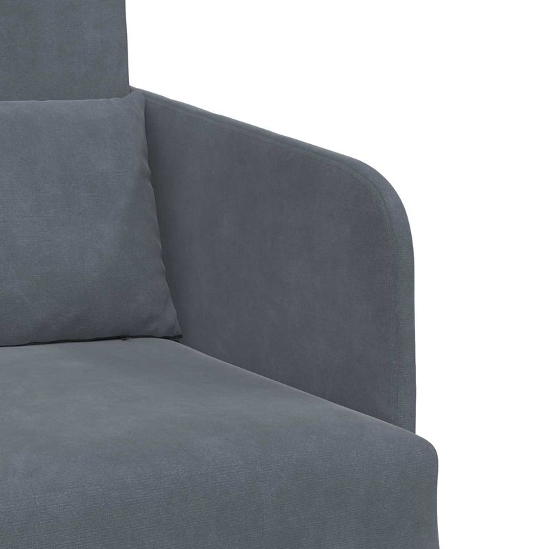 Casa si Gradina - Mobilier - Canapele si coltare - Canapele - Canapea Plianta cu Pat Gri inchis 65 x 80 x 83 cm Catifea - Infinity.ro