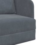 Casa si Gradina - Mobilier - Canapele si coltare - Canapele - Canapea Plianta cu Pat Gri inchis 65 x 80 x 83 cm Catifea - Infinity.ro