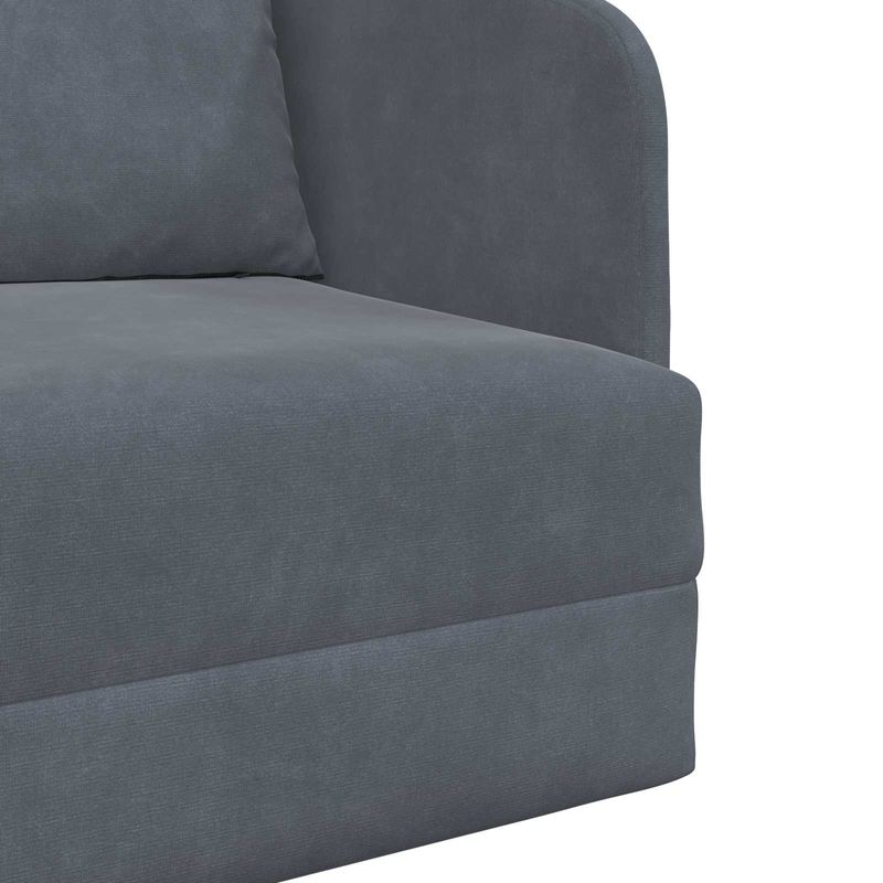Casa si Gradina - Mobilier - Canapele si coltare - Canapele - Canapea Plianta cu Pat Gri inchis 65 x 80 x 83 cm Catifea - Infinity.ro
