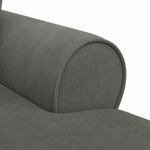 Casa si Gradina - Mobilier - Scaune si fotolii - Fotolii - Fotoliu cu fusta cu perna Gri inchis 91 x 157 x 91 cm - Infinity.ro