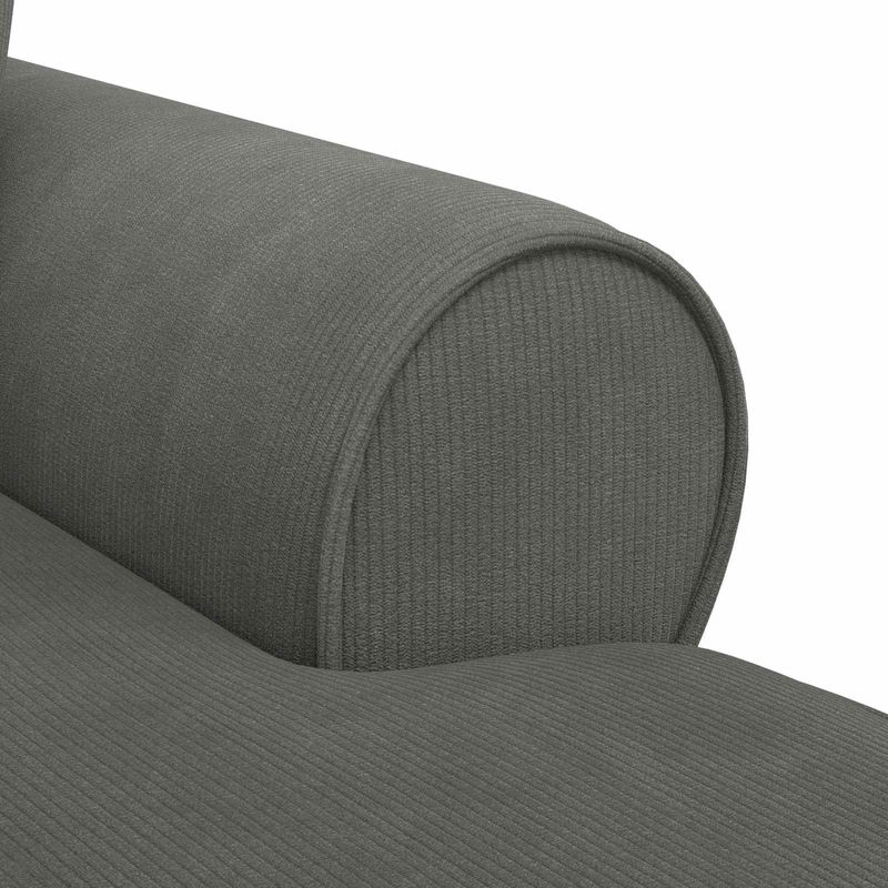 Casa si Gradina - Mobilier - Scaune si fotolii - Fotolii - Fotoliu cu fusta cu perna Gri inchis 91 x 157 x 91 cm - Infinity.ro