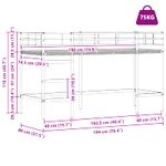 Casa si Gradina - Mobilier - Paturi si accesorii - Paturi - Cadru de Pat Pe Doua Niveluri pentru Copii cu Cortine - Infinity.ro