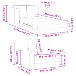 Casa si Gradina - Mobilier - Canapele si coltare - Canapele - Canapea Plianta cu Pat Gri deschis 148 x 71 x 83 cm Catifea - Infinity.ro