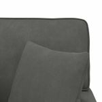 Casa si Gradina - Mobilier - Scaune si fotolii - Fotolii - Fotoliu cu fusta cu perna Gri inchis 91 x 157 x 91 cm - Infinity.ro