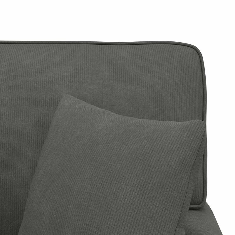 Casa si Gradina - Mobilier - Scaune si fotolii - Fotolii - Fotoliu cu fusta cu perna Gri inchis 91 x 157 x 91 cm - Infinity.ro