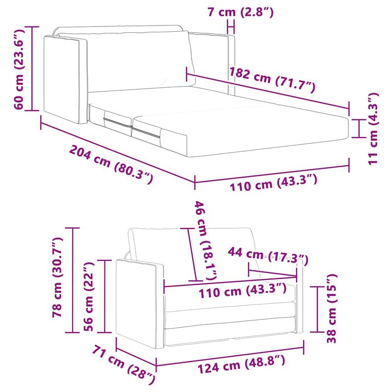 Casa si Gradina - Mobilier - Canapele si coltare - Canapele - Canapea Plianta cu Pat Gri inchis 124 x 71 x 78 cm Catifea - Infinity.ro