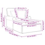 Casa si Gradina - Mobilier - Scaune si fotolii - Fotolii - Fotoliu cu fusta cu perna Gri inchis 91 x 157 x 91 cm - Infinity.ro