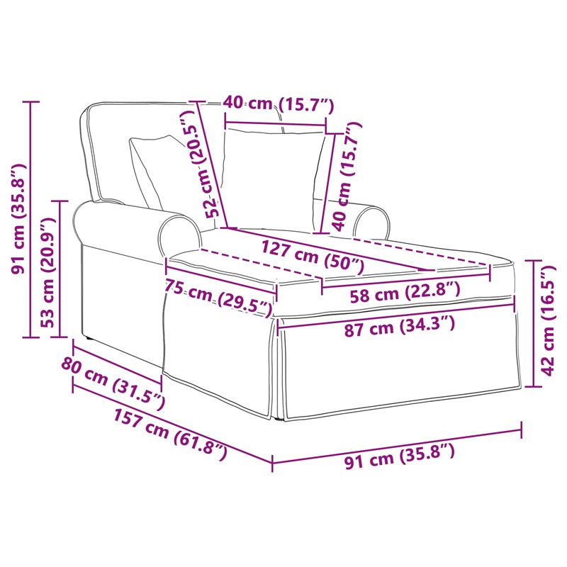 Casa si Gradina - Mobilier - Scaune si fotolii - Fotolii - Fotoliu cu fusta cu perna Gri inchis 91 x 157 x 91 cm - Infinity.ro