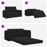 Casa si Gradina - Mobilier - Canapele si coltare - Canapele - Canapea Plianta cu Pat Negru 148 x 71 x 83 cm Catifea - Infinity.ro