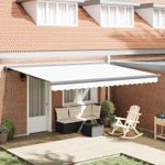 Casa si Gradina - Gradina si terasa - Umbrele si pavilioane - Pavilioane - Cortina Retractabila Manual Alb 4 ×3 m Panza - Infinity.ro