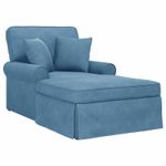Casa si Gradina - Mobilier - Scaune si fotolii - Fotolii - Fotoliu cu fusta cu perna albastru 91 x 157 x 91 cm - Infinity.ro