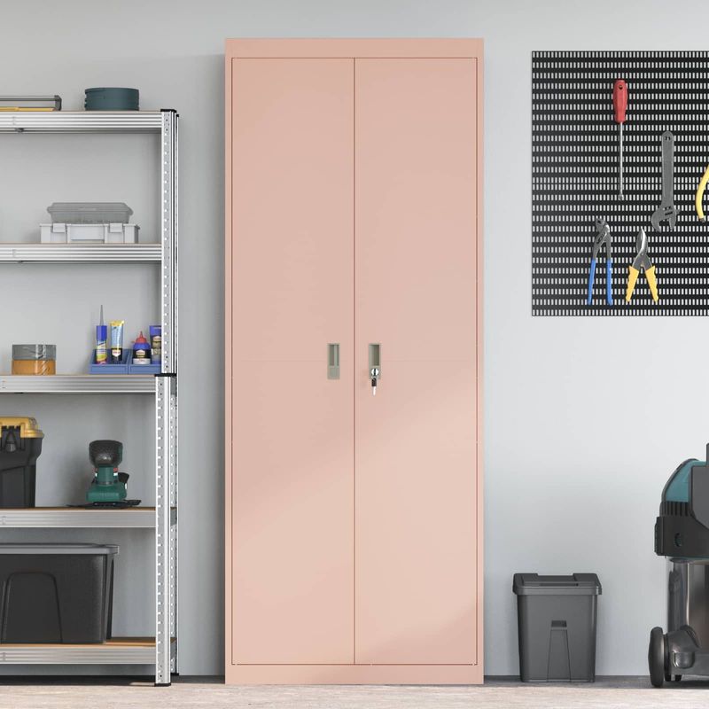 Casa si Gradina - Mobilier - Dulapuri si sifoniere - Dulapuri - Dulap de depozitare cu depozitare 2 pcs Roz 80 x 40 x 200 cm - Infinity.ro