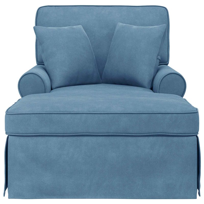 Casa si Gradina - Mobilier - Scaune si fotolii - Fotolii - Fotoliu cu fusta cu perna albastru 91 x 157 x 91 cm - Infinity.ro