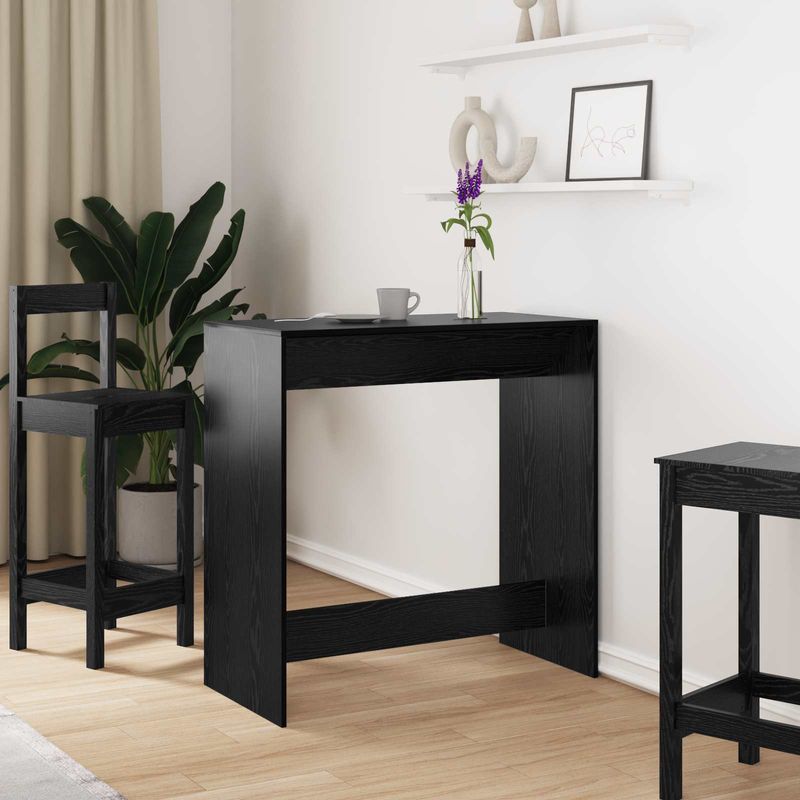 Casa si Gradina - Mobilier - Mese si birouri - Mese bucatarie si dining - Masa de bar Stejar Negru 102 x 50 x 103,5 cm Lemn compozit - Infinity.ro