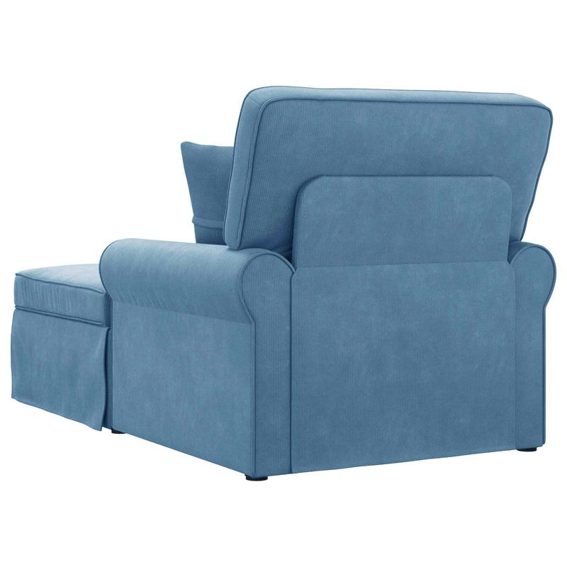 Casa si Gradina - Mobilier - Scaune si fotolii - Fotolii - Fotoliu cu fusta cu perna albastru 91 x 157 x 91 cm - Infinity.ro